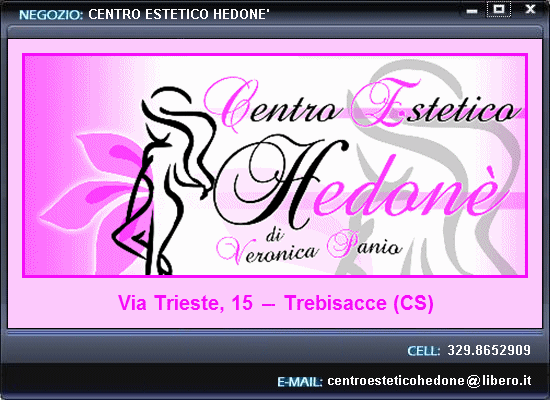 Hedon - Trebisacce (CS) - Centro Estetico di Veronica PaniO